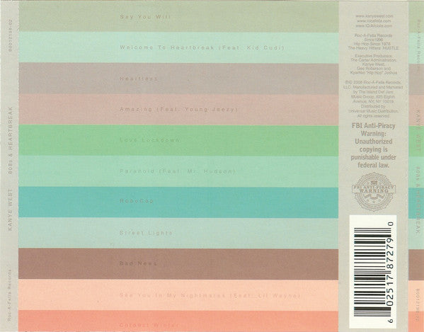 Kanye West : 808s & Heartbreak (CD, Album, Enh)