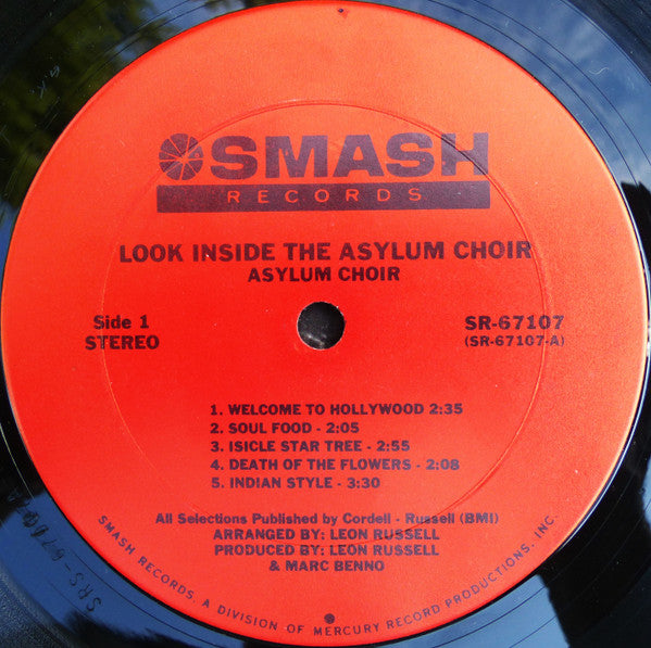 Asylum Choir : Look Inside The Asylum Choir (LP, Album, RE, Ter)
