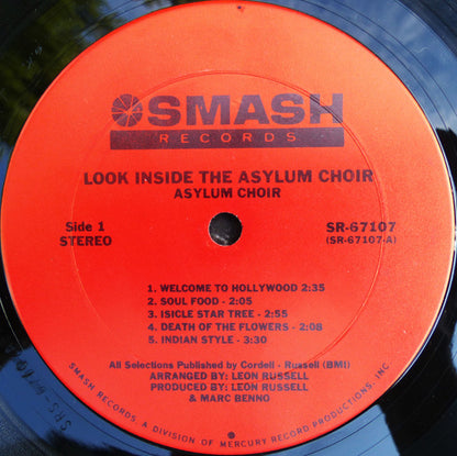 Asylum Choir : Look Inside The Asylum Choir (LP, Album, RE, Ter)