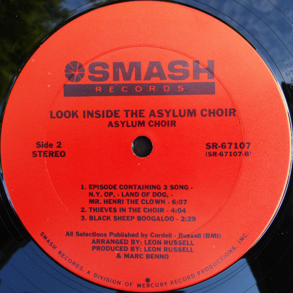 Asylum Choir : Look Inside The Asylum Choir (LP, Album, RE, Ter)