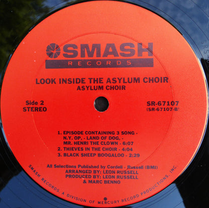 Asylum Choir : Look Inside The Asylum Choir (LP, Album, RE, Ter)