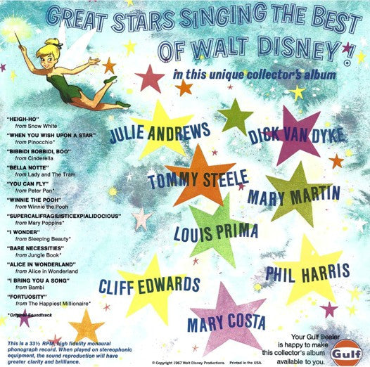 Various : Walt Disney's Happiest Songs (LP, Comp, Mono)