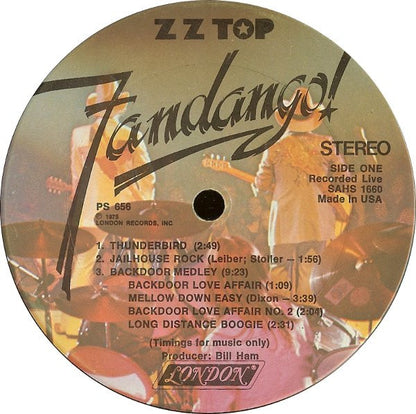 ZZ Top : Fandango! (LP, Album, San)