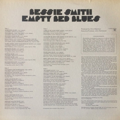 Bessie Smith : Empty Bed Blues (2xLP, Comp, Mono, Pit)