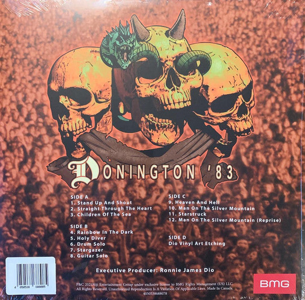 Dio (2) : Donington '83 (LP, RE, RM + LP, S/Sided, Etch, RE, RM + Album, Lt)