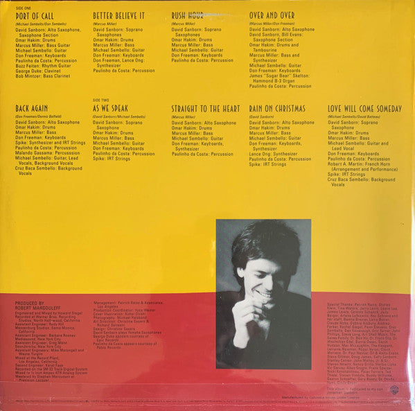 David Sanborn : As We Speak (LP, Album, Club)