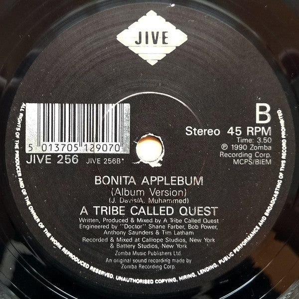 A Tribe Called Quest : Bonita Applebum (7")