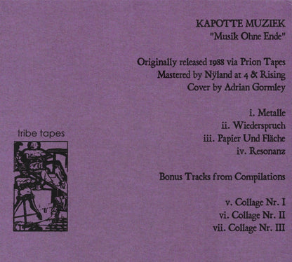 Kapotte Muziek : Musik Ohne Ende (CD, Album, RE, RM)