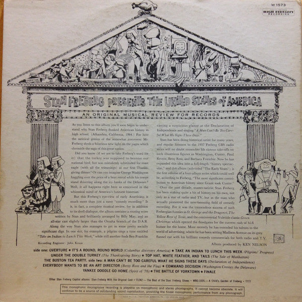 Stan Freberg : Presents The United States Of America, Vol. 1: The Early Years (LP, Mono, Scr)