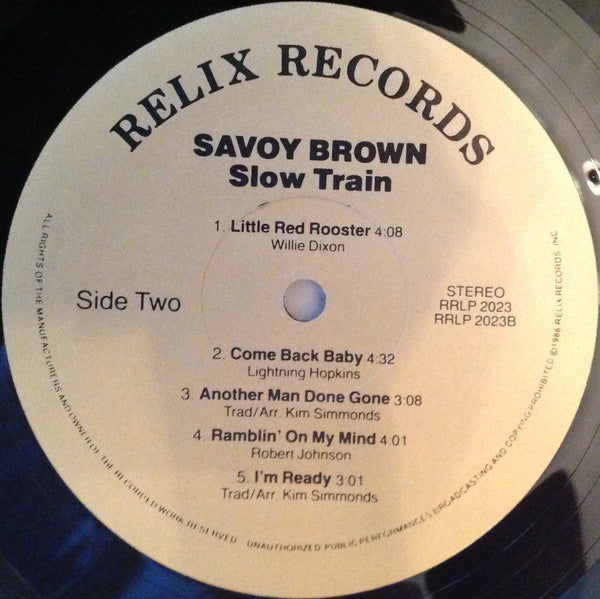 Savoy Brown : Slow Train (An Album Of Acoustic Music) (LP, Album)