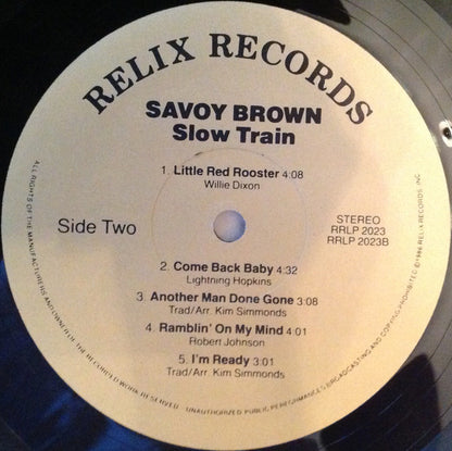 Savoy Brown : Slow Train (An Album Of Acoustic Music) (LP, Album)