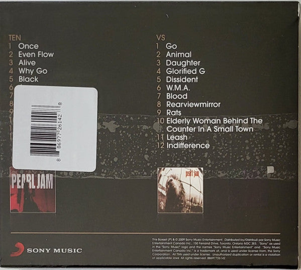 Pearl Jam : Ten / Vs (CD, Album, RE + CD, Album, RE + Box, Comp)