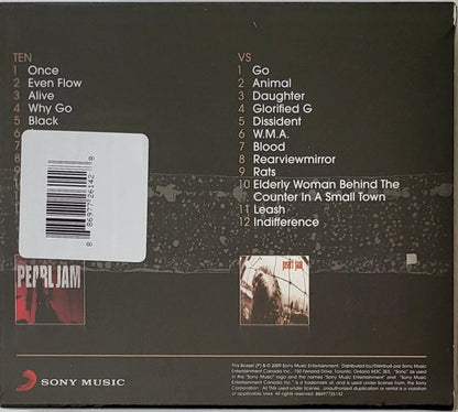Pearl Jam : Ten / Vs (CD, Album, RE + CD, Album, RE + Box, Comp)