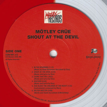 Mötley Crüe : Shout At The Devil (LP, Album, Ltd, RE, Red)