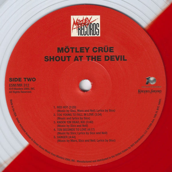 Mötley Crüe : Shout At The Devil (LP, Album, Ltd, RE, Red)