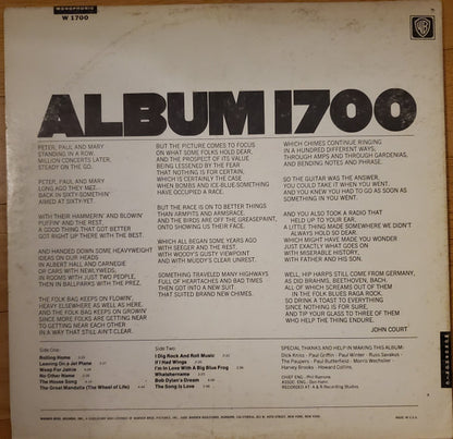 Peter, Paul And Mary* : Album 1700 (LP, Album, Mono)