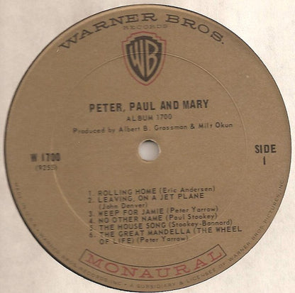 Peter, Paul And Mary* : Album 1700 (LP, Album, Mono)