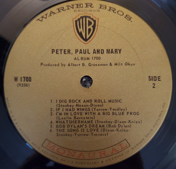Peter, Paul And Mary* : Album 1700 (LP, Album, Mono)