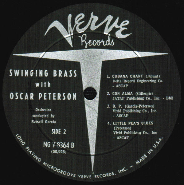 The Oscar Peterson Trio : Swinging Brass (LP, Album, Mono, Hol)