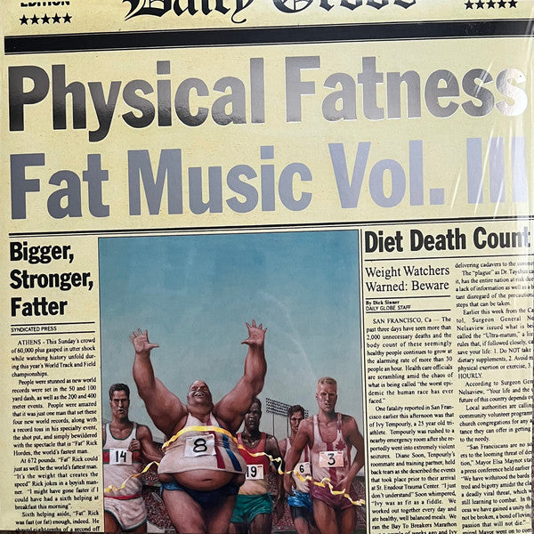 Various : Physical Fatness - Fat Music Vol. III (LP, Comp, RE, Yel)