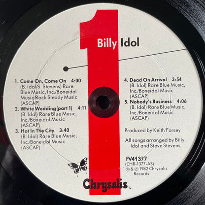 Billy Idol : Billy Idol (LP, Album, RE, Ter)