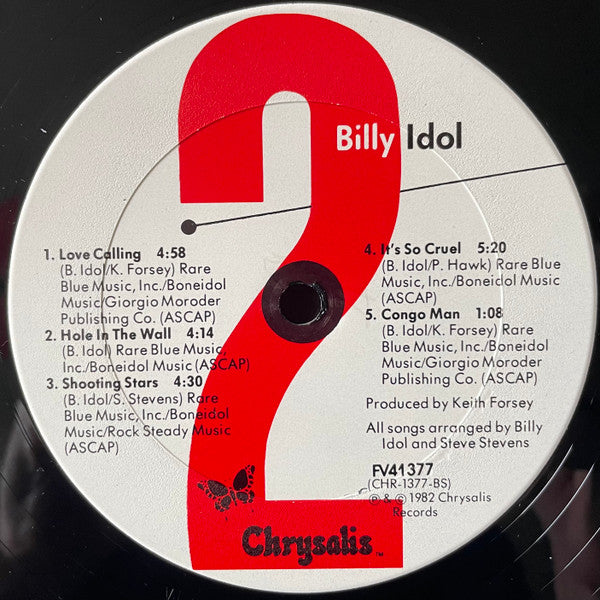 Billy Idol : Billy Idol (LP, Album, RE, Ter)