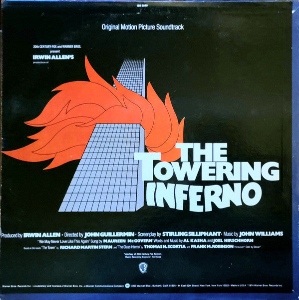 John Williams (4) : Irwin Allen's Production Of The Towering Inferno (Original Motion Picture Soundtrack) (LP, Album, Pit)