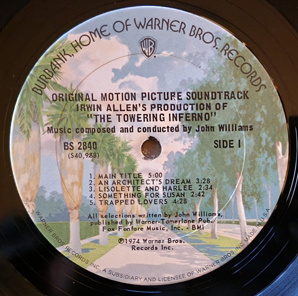 John Williams (4) : Irwin Allen's Production Of The Towering Inferno (Original Motion Picture Soundtrack) (LP, Album, Pit)