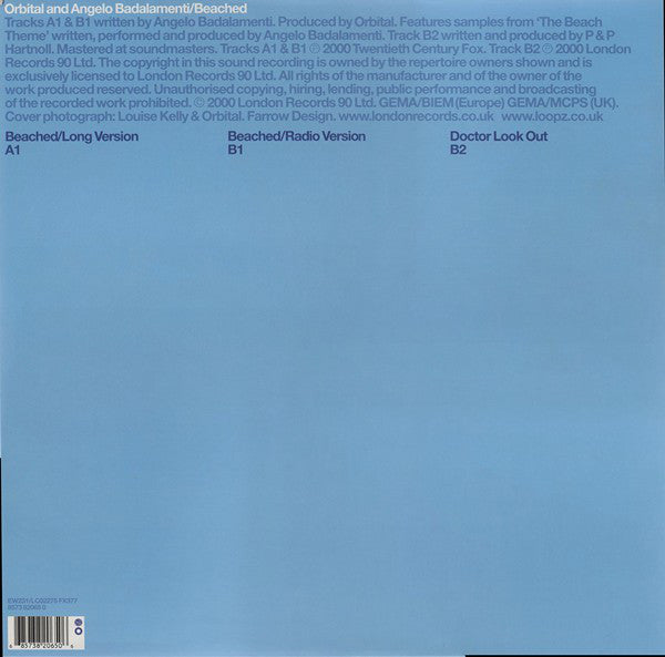 Orbital And Angelo Badalamenti : Beached (12", Single)