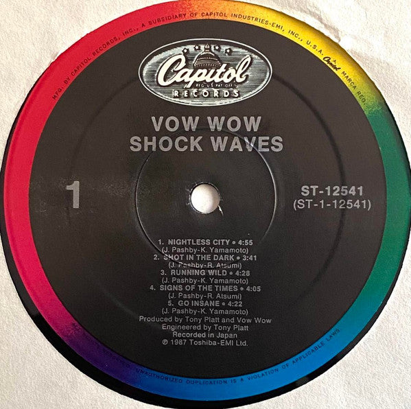 Vow Wow : Shock Waves (LP, Album, Comp, Spe)