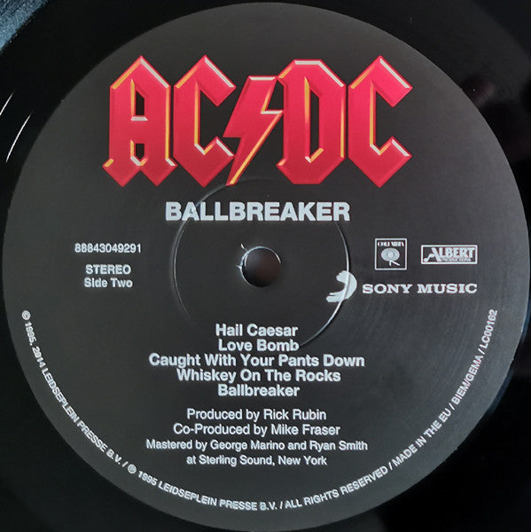 AC/DC : Ballbreaker (LP, Album, RE, RM, RP, 180)