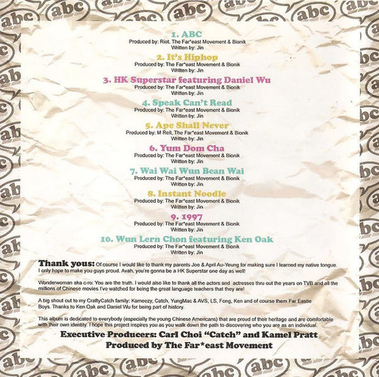 Jin : ABC (CD, Album)