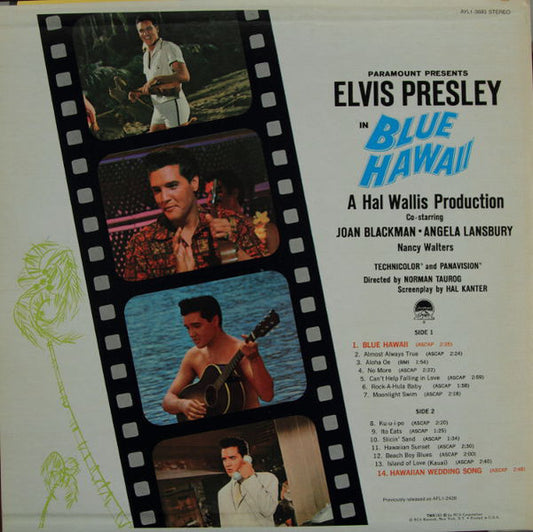 Elvis Presley : Blue Hawaii (LP, Album, RE)