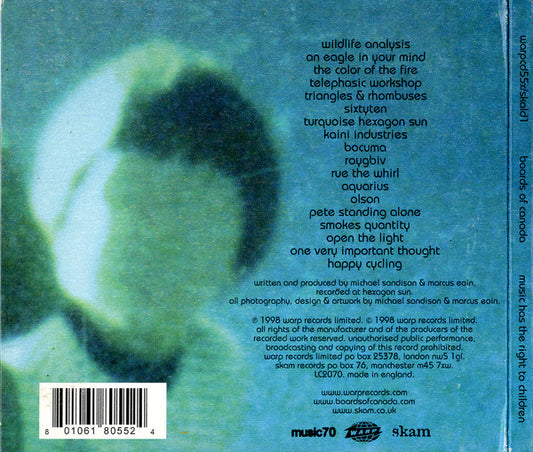 Boards Of Canada : Music Has The Right To Children (CD, Album, RE, Dig)