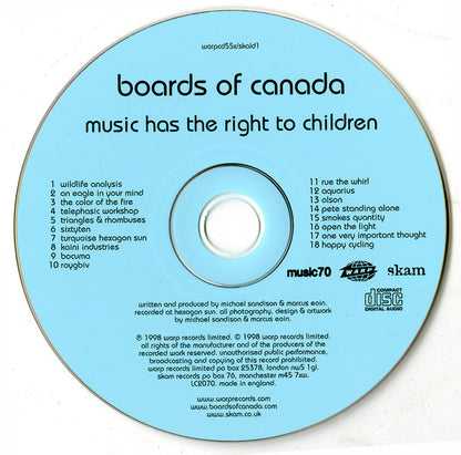 Boards Of Canada : Music Has The Right To Children (CD, Album, RE, Dig)