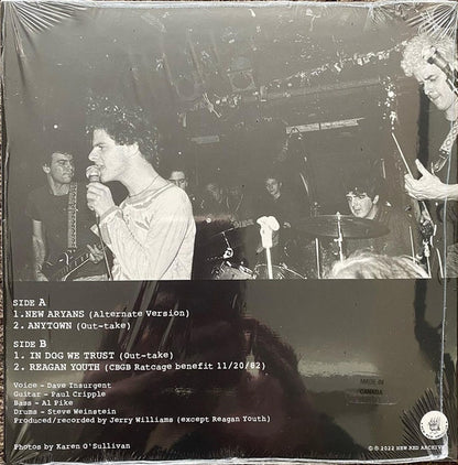 Reagan Youth : New Aryans (7", Ltd, Pur)