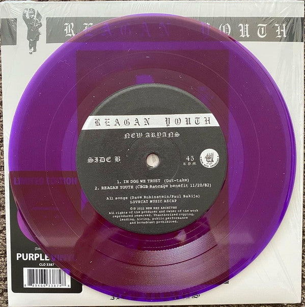 Reagan Youth : New Aryans (7", Ltd, Pur)
