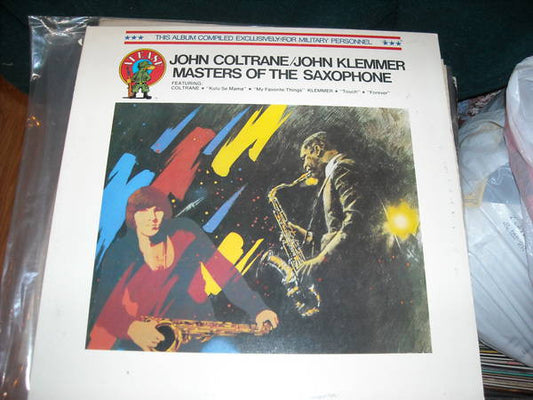 John Coltrane / John Klemmer : Masters Of The Saxophone (LP, Comp)