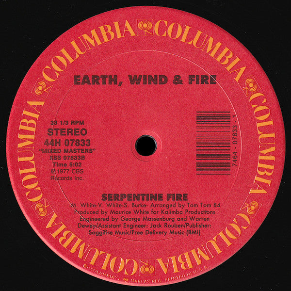 Earth, Wind & Fire : Boogie Wonderland / Serpentine Fire (12")