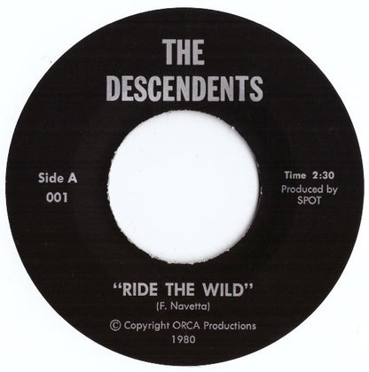 The Descendents* : Ride The Wild / It's A Hectic World (7", Sec)