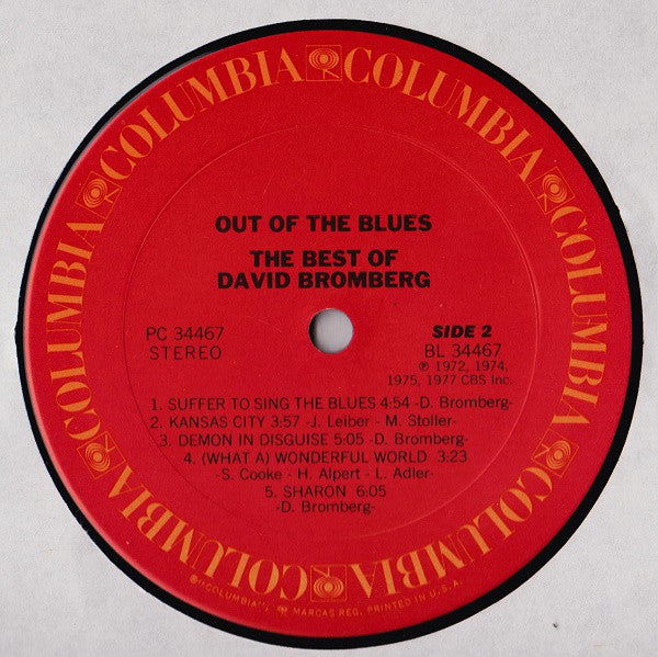 David Bromberg : Out Of The Blues: The Best Of David Bromberg (LP, Comp, Pit)