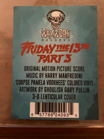 Harry Manfredini : Friday The 13th Part 3 3D (2xLP, Pam + Album, Dlx, 3-D)
