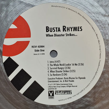 Busta Rhymes : When Disaster Strikes... (2xLP, Album, Ltd, RE, Sil)