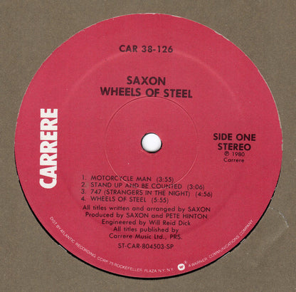 Saxon : Wheels Of Steel (LP, Album, SP )