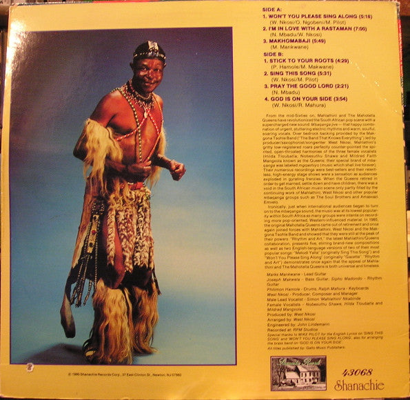 Mahlathini And The Mahotella Queens : Rhythm And Art (LP, Album, Emw)