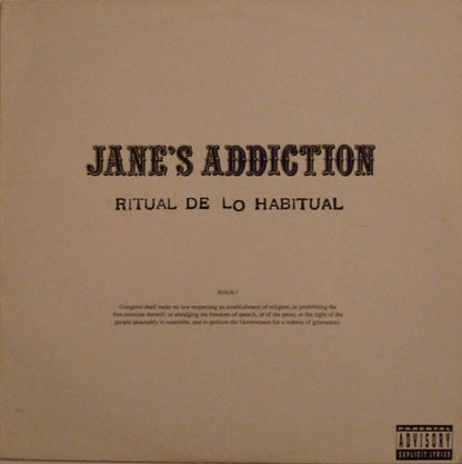 Jane's Addiction : Ritual De Lo Habitual (LP, Album, Cen)