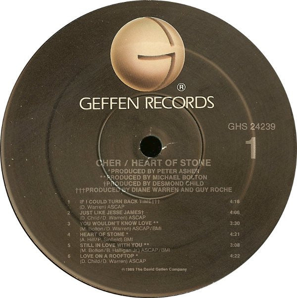 Cher : Heart Of Stone (LP, Album, Spe)