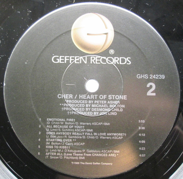 Cher : Heart Of Stone (LP, Album, Spe)