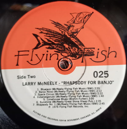 Larry McNeely : Rhapsody For Banjo (LP, Album, Ora)