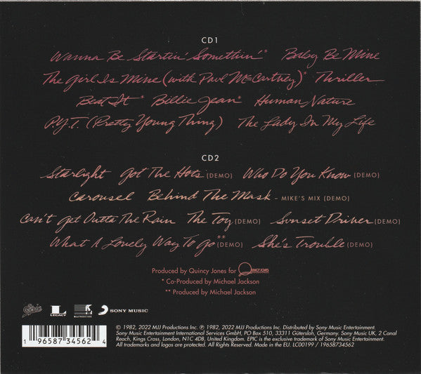 Michael Jackson : Thriller 40 (CD, Album, RE + CD + 40t)